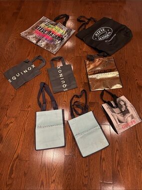 Steve Madden & more reusable totes lot of 8